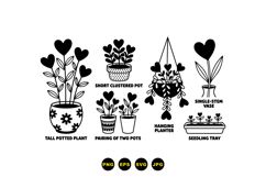Heart Plant SVG For Crafts And Printables Product Image 3