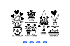 Heart Plant SVG For Crafts And Printables Product Image 1