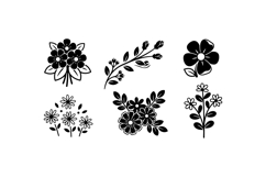 Hand Drawn Floral SVG For Invitations Product Image 3