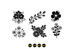 Hand Drawn Floral SVG For Invitations Product Image 1