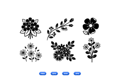 Hand Drawn Floral SVG For Invitations Product Image 2