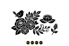 Hand Drawn Floral SVG For Wedding Invites Product Image 3