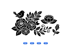 Hand Drawn Floral SVG For Wedding Invites Product Image 2