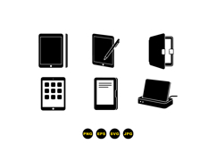 Tablet Icon For UI Mockups And Print Product Image 3