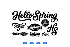 Hand Lettered Spring Typography For Crafts Product Image 2