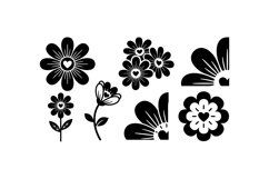 Hand Drawn Daisy Heart SVG For Crafts Product Image 2