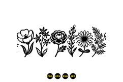 Hand Drawn Floral Clipart For Invitations Product Image 3