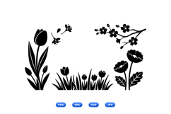 Hand Drawn Floral SVG Clipart For Wedding Invitations Product Image 2