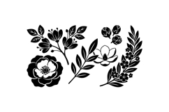 Hand Drawn Floral SVG Clipart For Crafts Product Image 1