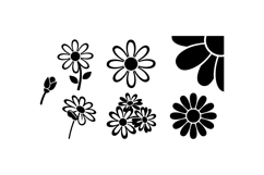 Hand Drawn Daisy SVG For Invitations Product Image 2