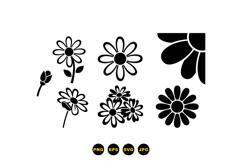 Hand Drawn Daisy SVG For Invitations Product Image 3