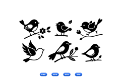 Hand Drawn Bird SVG Clipart For Crafts Product Image 2