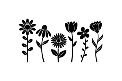Hand Drawn Wildflower SVG For Crafts Product Image 2