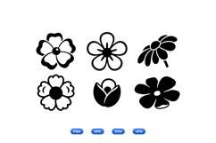 Hand Drawn Floral SVG For Crafts Product Image 1