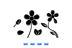 Hand Drawn Floral SVG For Invitations Product Image 1