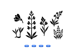 Hand Drawn Botanical SVG Clipart For Invitations Product Image 1