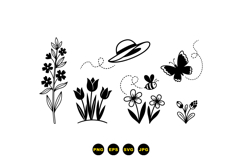 Spring Floral Vector For Invitations Product Image 3