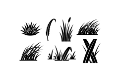 Hand Drawn Grass Vector For Crafts Product Image 3