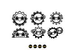 Hand Drawn Sunny Sun Icons For Summer Product Image 1