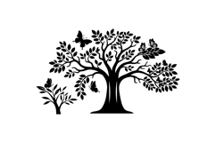 Tree And Butterfly SVG For Home Decor And Crafts Product Image 2