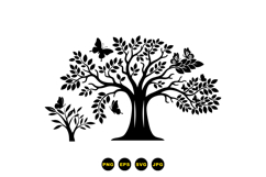 Tree And Butterfly SVG For Home Decor And Crafts Product Image 3