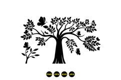 Tree And Butterfly SVG For Home Crafts Decor Product Image 3