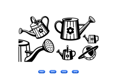 Hand Drawn Watering Can Clipart For Crafts Product Image 1