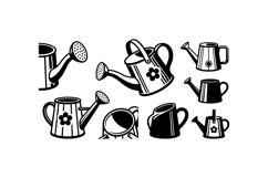 Hand Drawn Watering Can SVG For Invitations Product Image 2