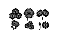 Hand Drawn Daisy Floral SVG For Crafts Product Image 2