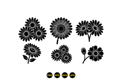 Hand Drawn Daisy Floral SVG For Crafts Product Image 3