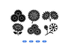 Hand Drawn Daisy Floral Illustration For Crafts Product Image 2