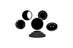 Round Button And Badge Vector Kit For Crafts Product Image 2