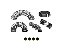 Slinky Spring Coil Vector For Crafts Product Image 3