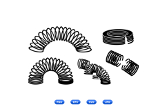 Slinky Spring Coil Vector For Crafts Product Image 2