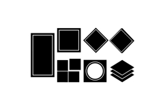 Minimal Geometric Frame SVG For Crafts Product Image 3