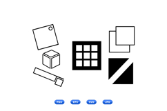 Geometric SVG Grid And Shape For Crafts Product Image 1