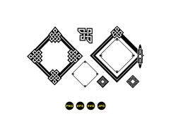 Celtic Knot Frame For Invitations And Crafts Product Image 1