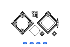 Celtic Knot Frame For Invitations And Crafts Product Image 2