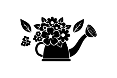 Hand Drawn Floral Watering Can Illustration Product Image 2