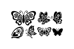 Hand Drawn Butterfly Clipart For Crafts Product Image 1