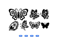 Hand Drawn Butterfly Clipart For Crafts Product Image 2