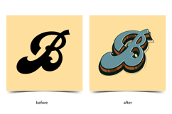 Hand draw Lettering Style Text Effects Editable Product Image 2