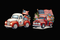USA. Truck. 4th of July. Sublimation design PNG Product Image 3