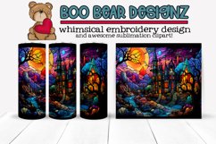 Stain Glass Halloween Sublimation tumbler design Product Image 1