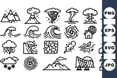 Extreme Weather Icons Bundle For Digital Design Product Image 1