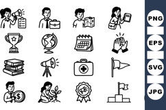 Office Work Icons Bundle for Business and Planning Product Image 1
