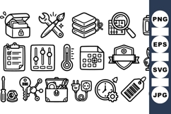 Clean Line Tool Icon Pack For UI And Web Design Product Image 1