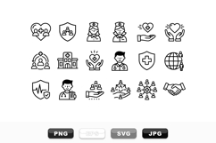 Medical Healthcare Icon Set for Health Projects Product Image 1