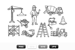 Construction Tools Vector Clipart Set For Builders Product Image 1