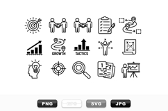Business Strategy Icon Pack For Presentations Product Image 1